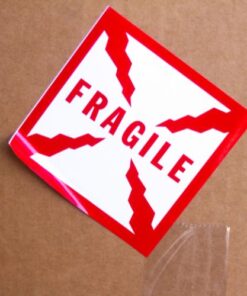 Fragile Cracked Label