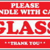 Glass Handle With Care Label