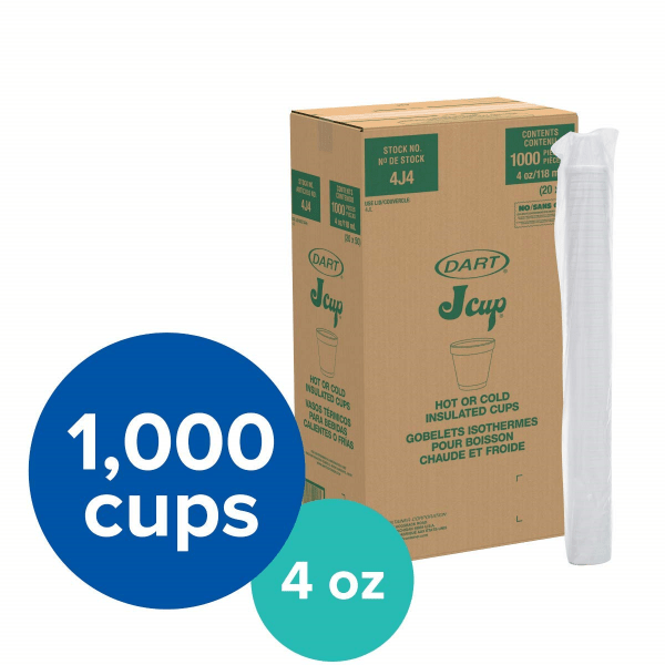 12oz Styrofoam Cups Dart 12J12 25ct